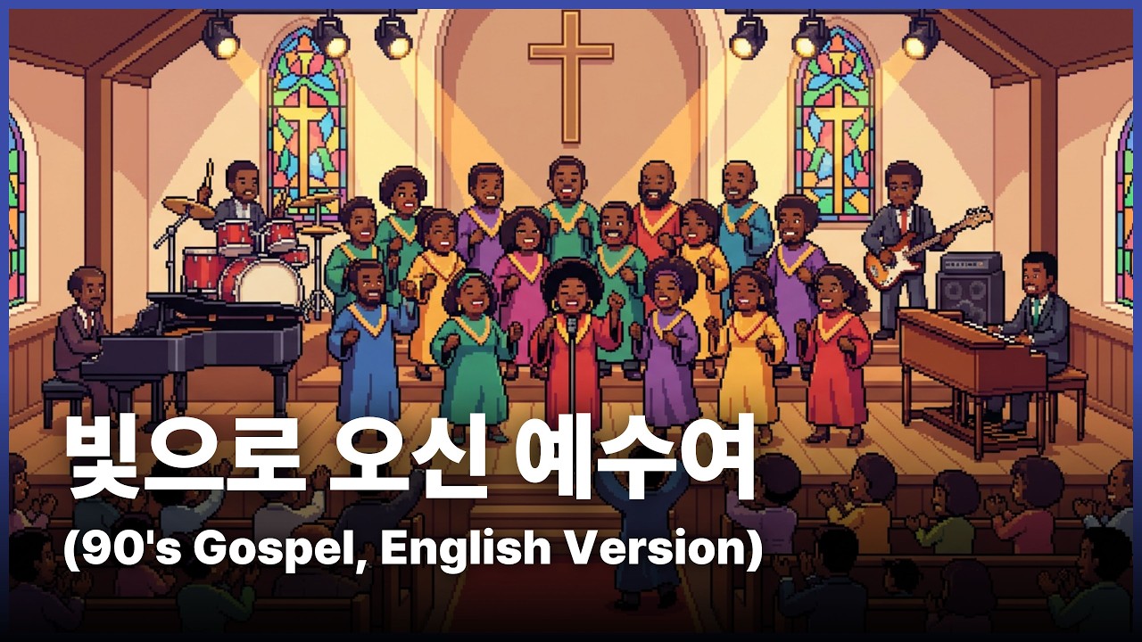 [👉풀버전듣기👈]어두워 졌던 마음을 밝혀 주는 찬양 | 빛으로 오신 예수여(Jesus came into the light)(90's Gospel, English Version)