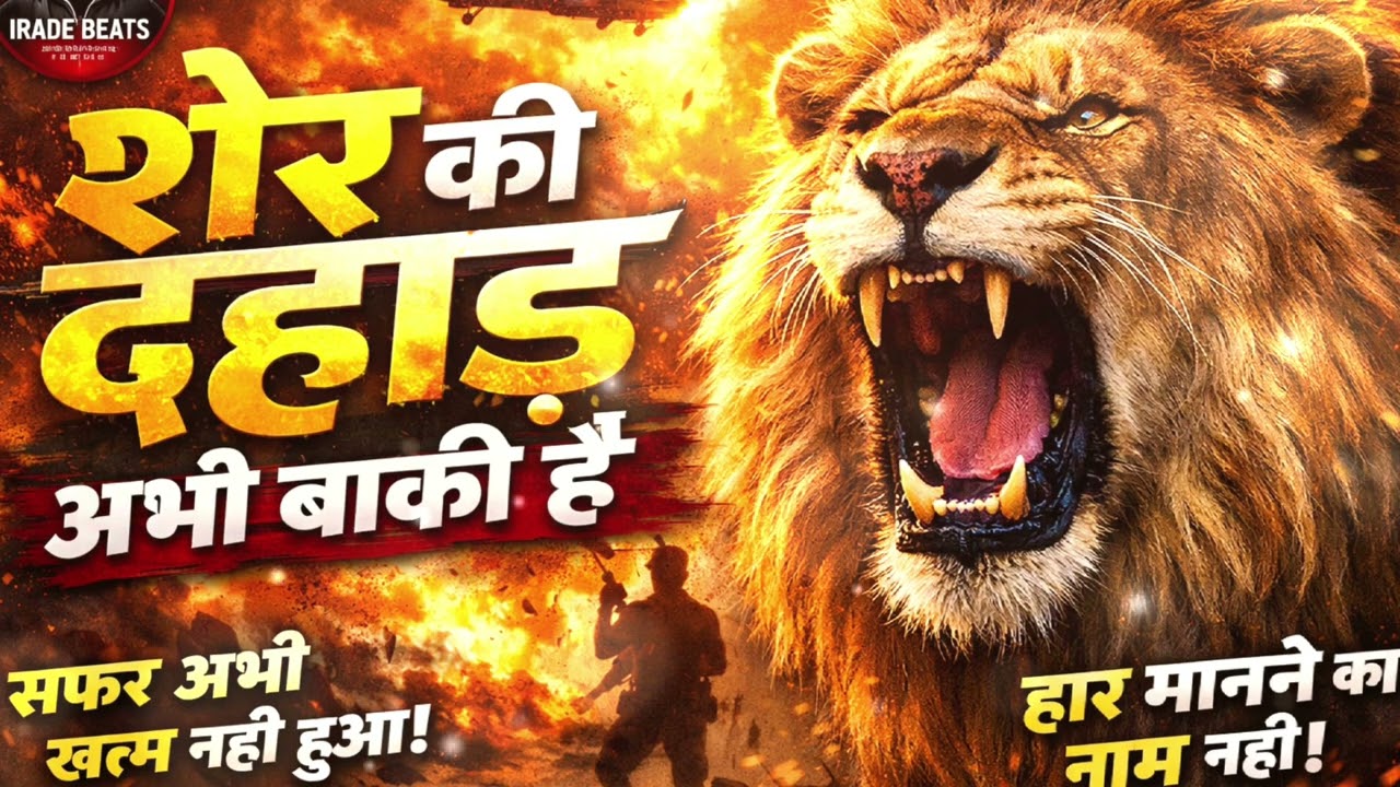 🔥शेर की दहाड़ अभी बाकी है | Study & Gym💪 Motivation Song | Irade Beats | Hindi Motivational Song 