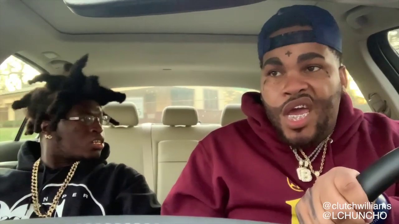 Kevin Gates and Kodak Black in a stolen car parody by @lchuncho and @clutchwilliams_