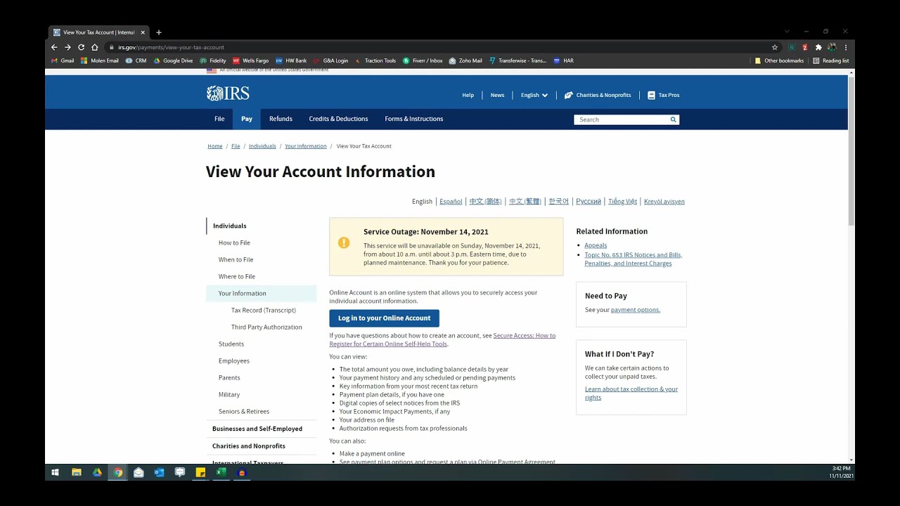 How to Create a Secure Online Account With the IRS