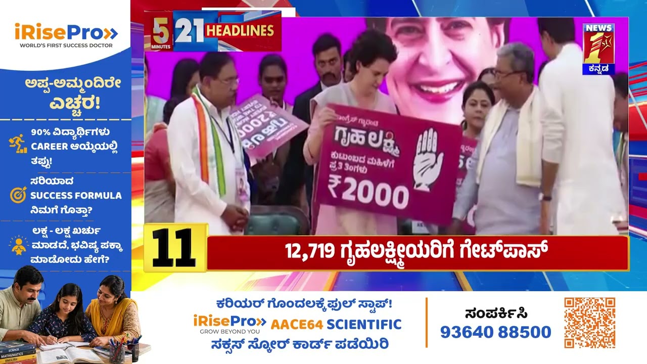News Headlines 5 Minutes 21 Headlines | 10-06-2026 | @newsfirstkannada