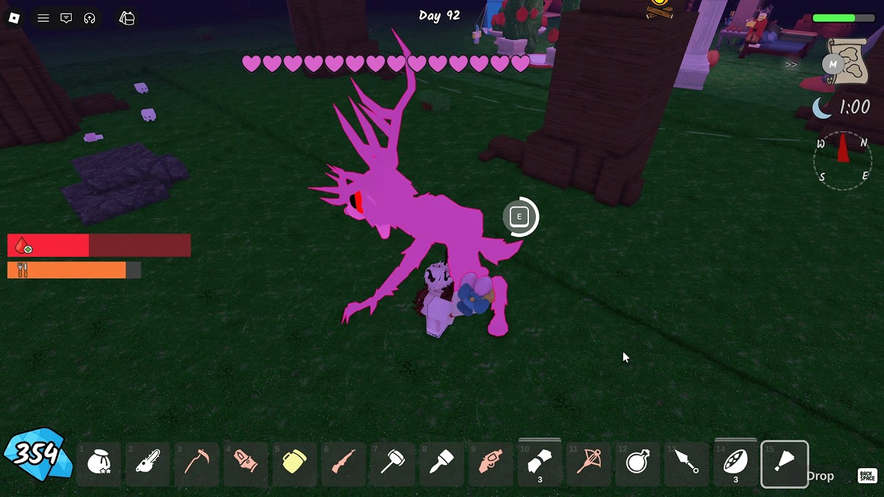 Gave A Bouquet The DEER VALENTINES UPDATE in 99 Night in The Forest! | New Update