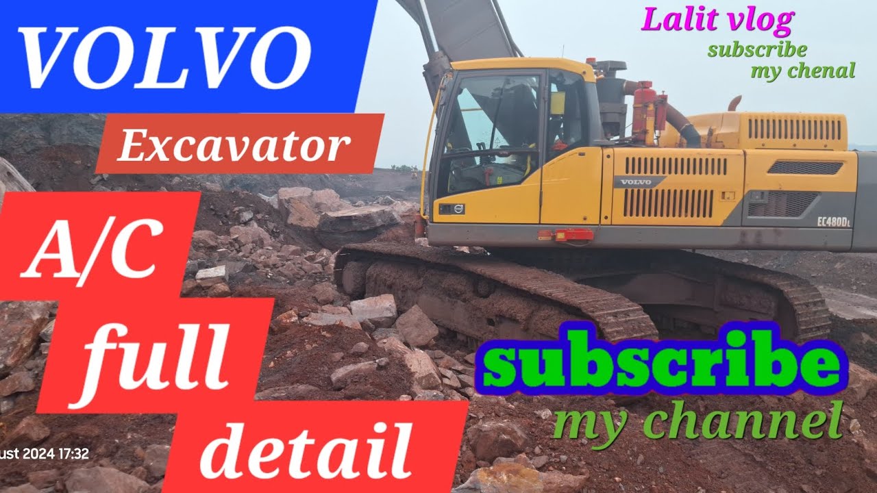 Volvo excavator EC480DL  A/C @Lalitvlog27
