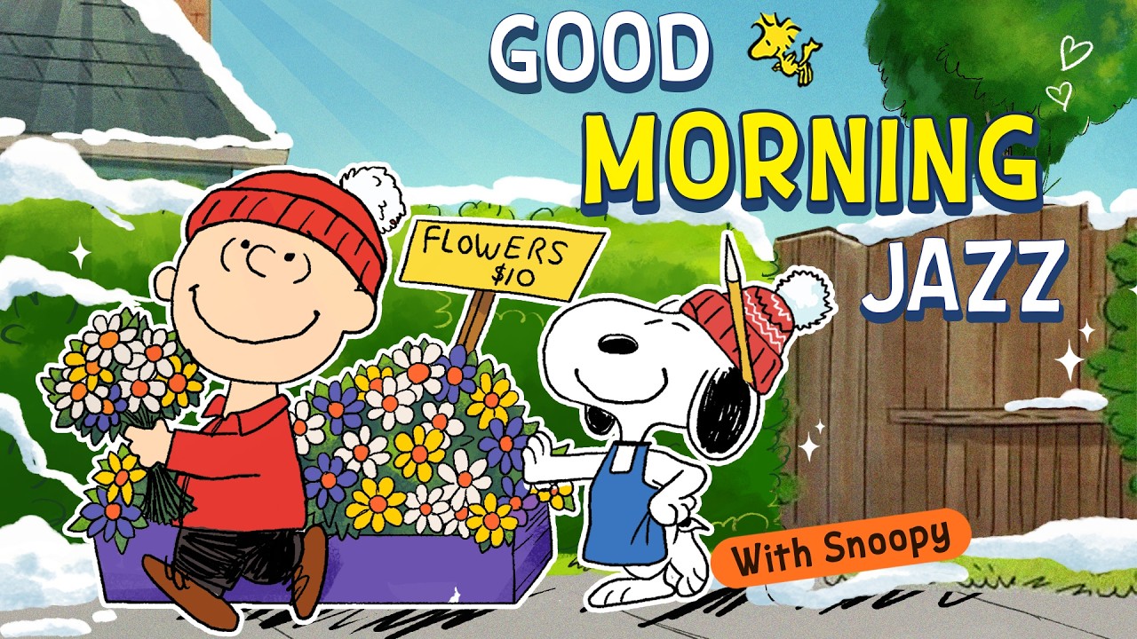 Start Your Day with Snoopy’s Good Morning Jazz 🎷🌷| Smooth Tunes for a Special Morning