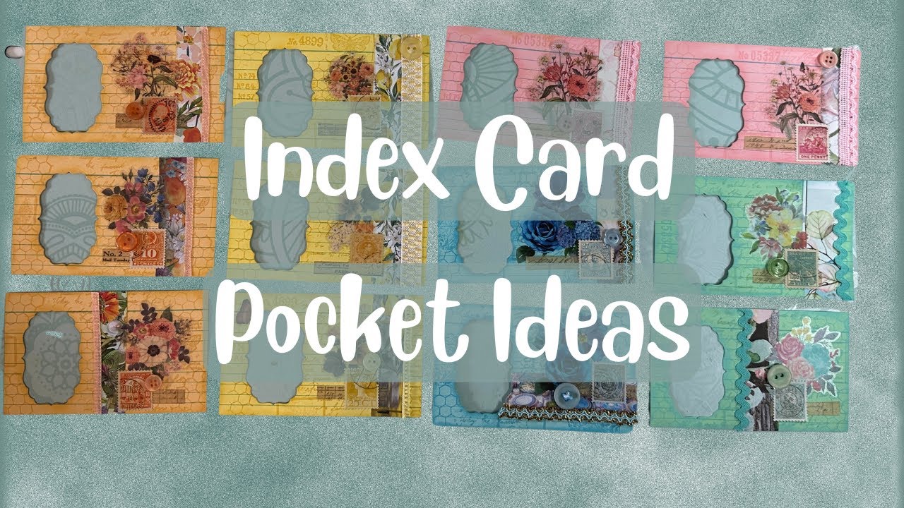 Spring Pastel Window Index Card Pockets | Junk Journal Ideas