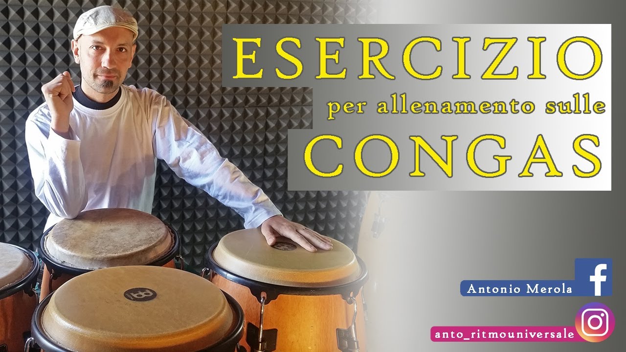 esercizio di rudimenti per congas