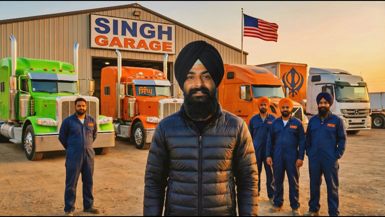 ਅਮਰੀਕਾ🇺🇸 ਚ ਟਰੱਕਾਂ ਵਾਲੇ ਧੱਕੜ ਪੰਜਾਬੀ Punjabi Truck Owners of USA
