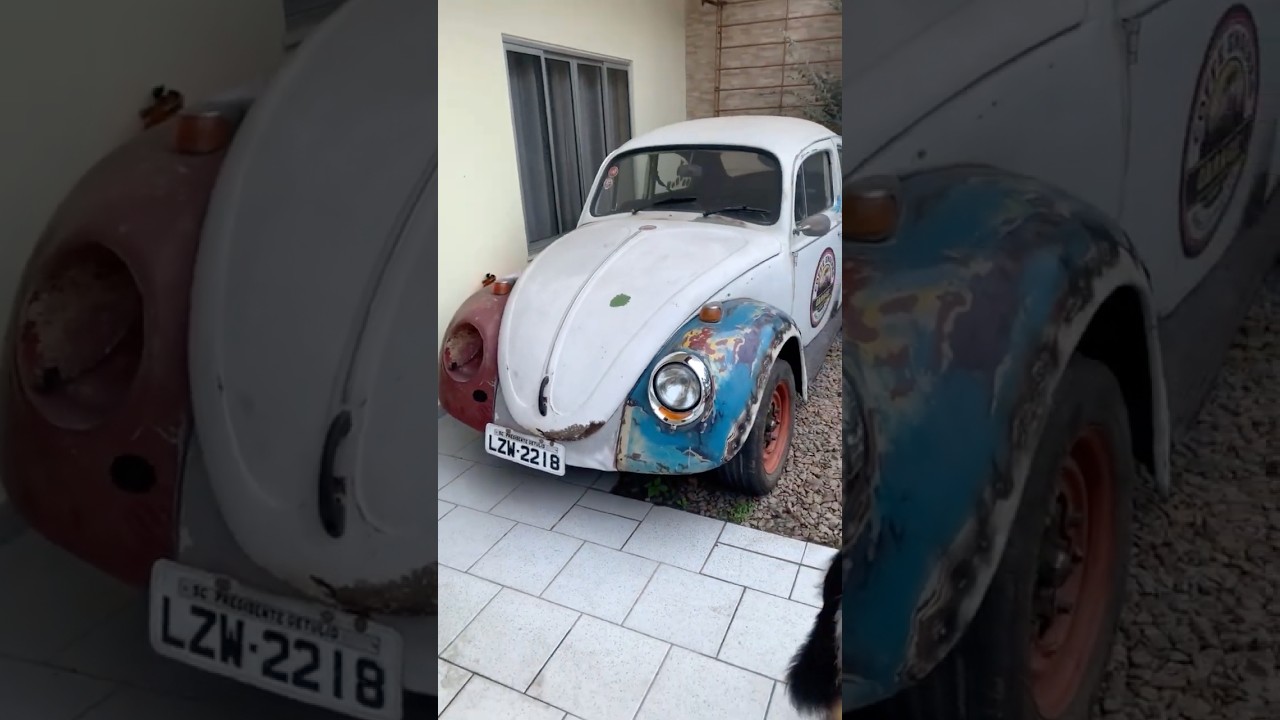Fusca ratoeira em processo de caracteriza&ccedil;&atilde;o pra 1968🪤 #kombi #kombi #fusca @rat_custom_garage