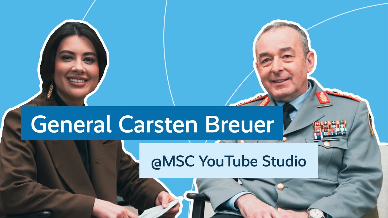 Ramina Eskhakzai meets General Carsten Breuer | MSC YouTube Studio