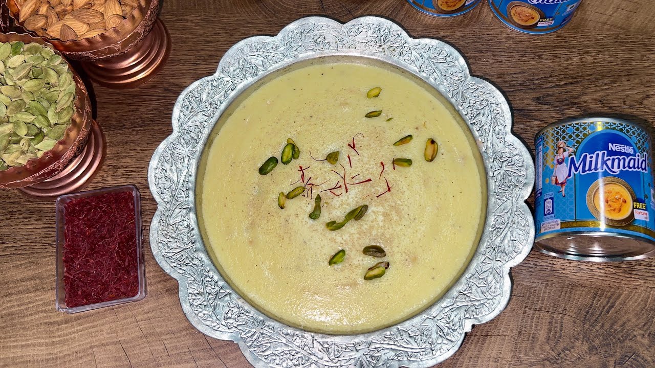 Kashmiri style Kesar Phirni|Ramzan special zaffrani phirni recipe|Firni recipe.