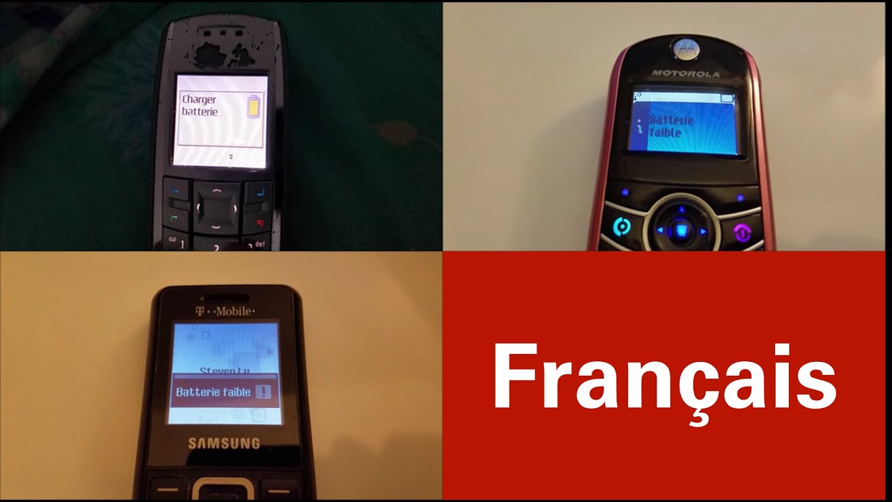 Battery low/empty alert collection (FRENCH EDITION)