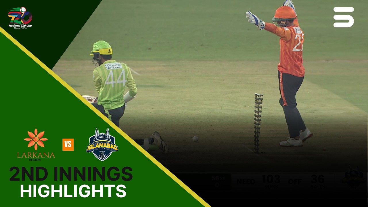 Second Innings Highlights  | Larkana vs Islamabad| National T20 Qualifier |  Match 2 | MZA1U