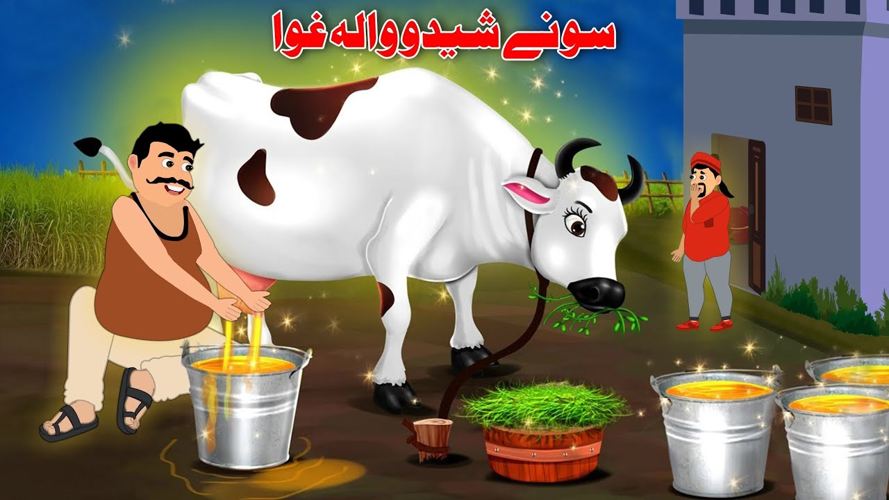 Golden Milk Cow | د سونے شیدو والہ غوا | Pashto Kahaniya | Khan Cartoon