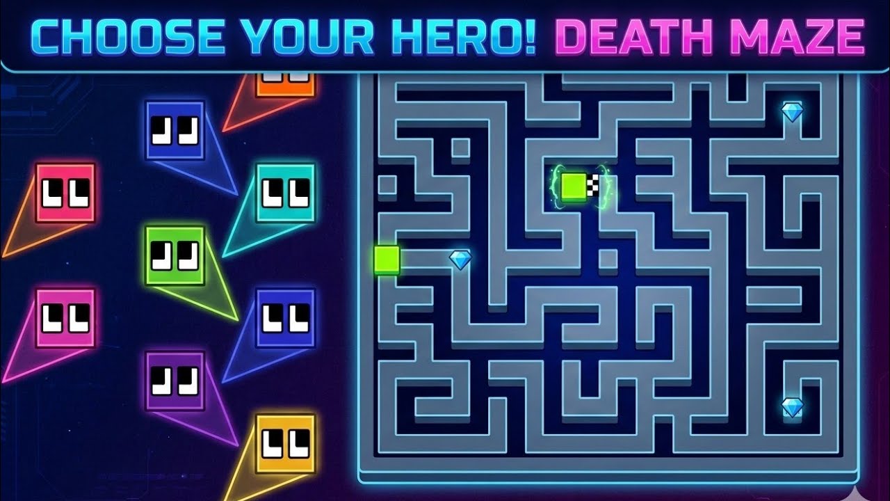 square race🟩🟨🟥🟦 #satisfying #squarerace