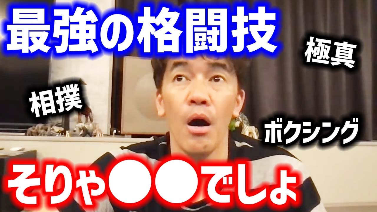 色々考えたけど全ての格闘技で最強は〇〇だと思います【武井壮 切り抜き】