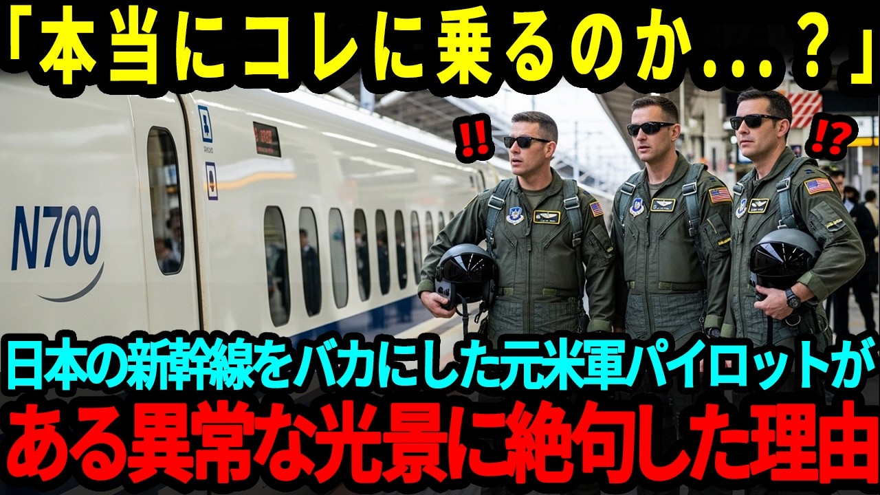 【海外の反応】「マジでコレに乗るのか！？」プライドの塊の元米軍パイロットが新幹線に乗車直後、発狂した理由