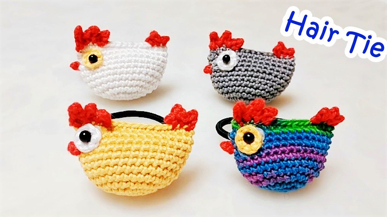 Crochet Chook Hair Ties