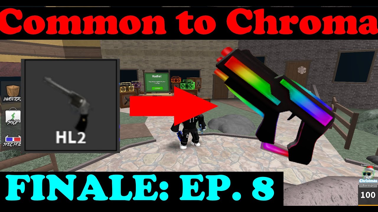 How i traded a COMMON for a CHROMA (Common to Chroma #8 [FINALE]) | Roblox MM2