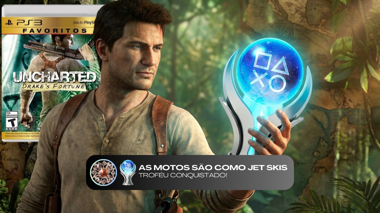 A PLATINA DO PRIMEIRO UNCHARTED É UM VERDADEIRO TESTE DE PACIÊNCIA! - UNCHARTED DRAKE'S FORTUNE