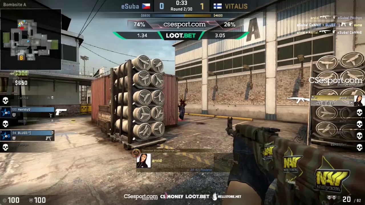 arvid ACE vs eSuba