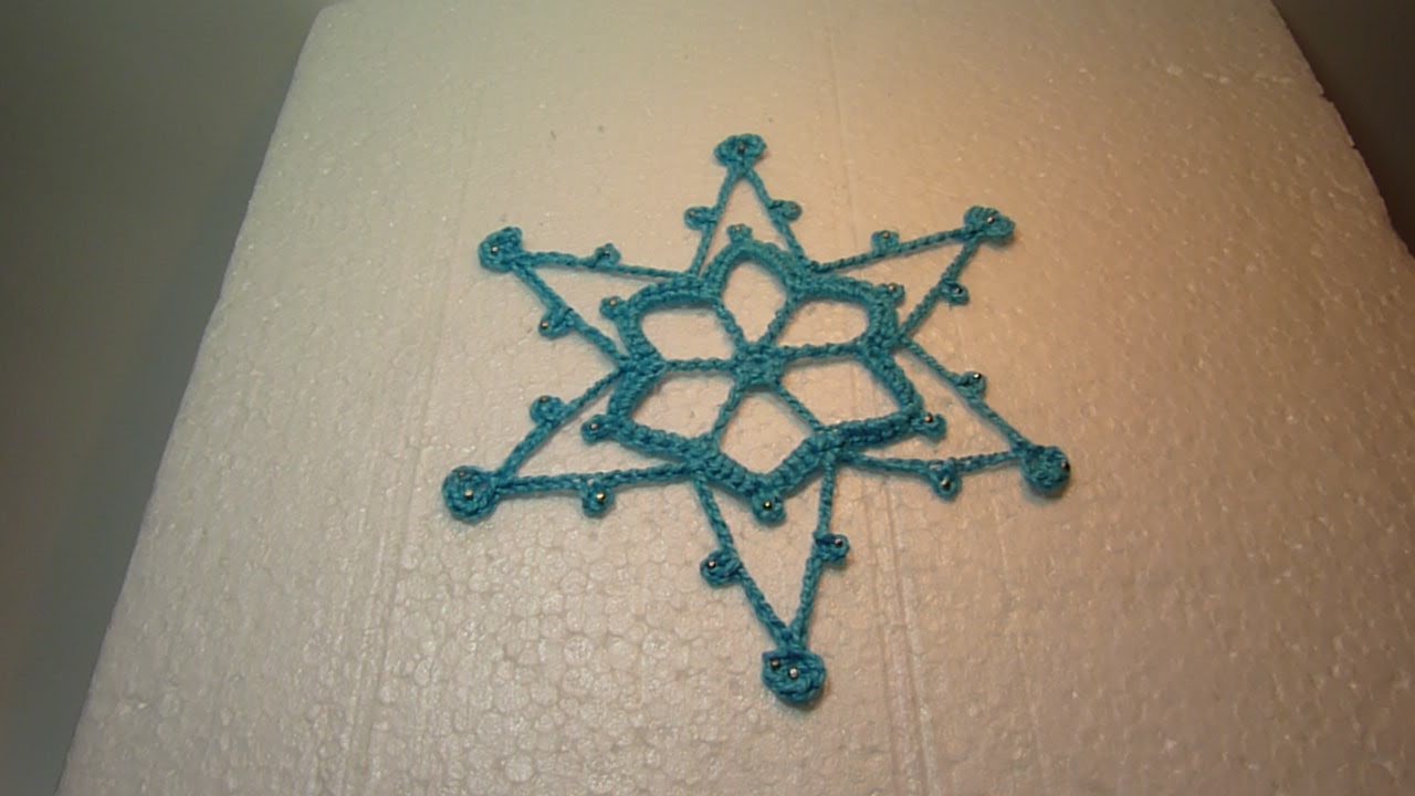 COPO DE NIEVE Nº2 GANCHILLO SNOWFLAKE