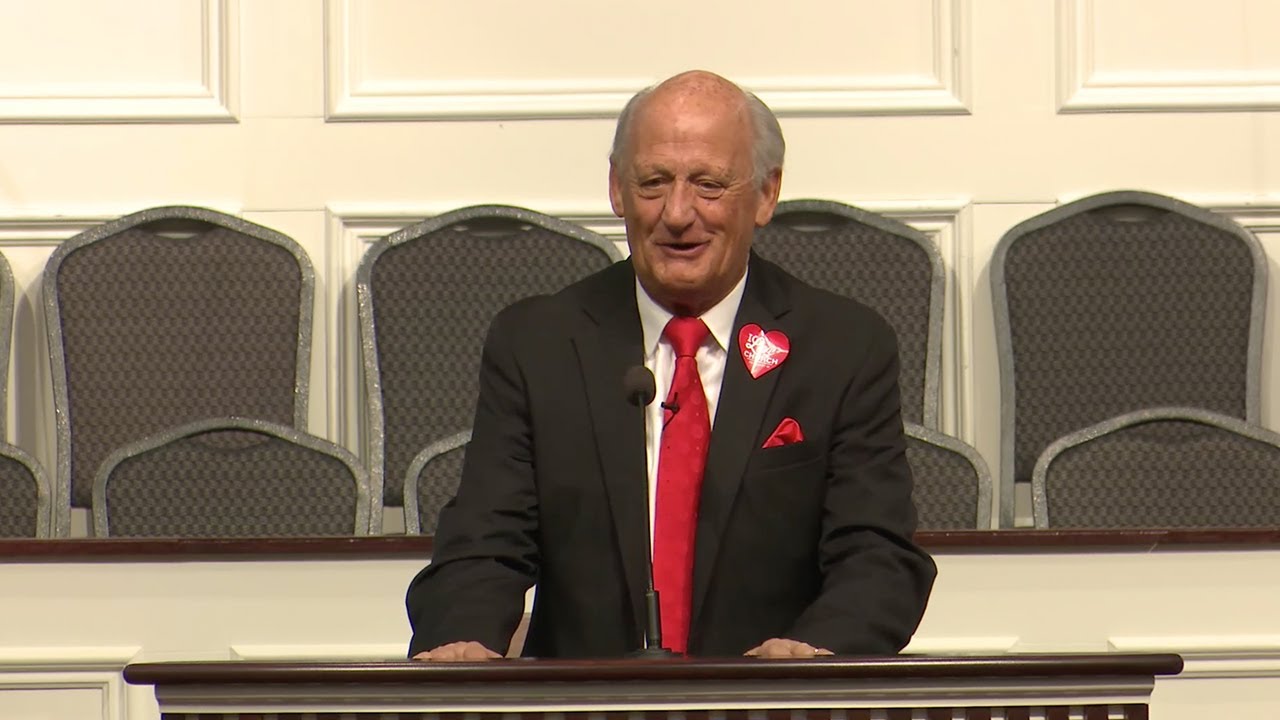 Dr. Jack Trieber preaching 