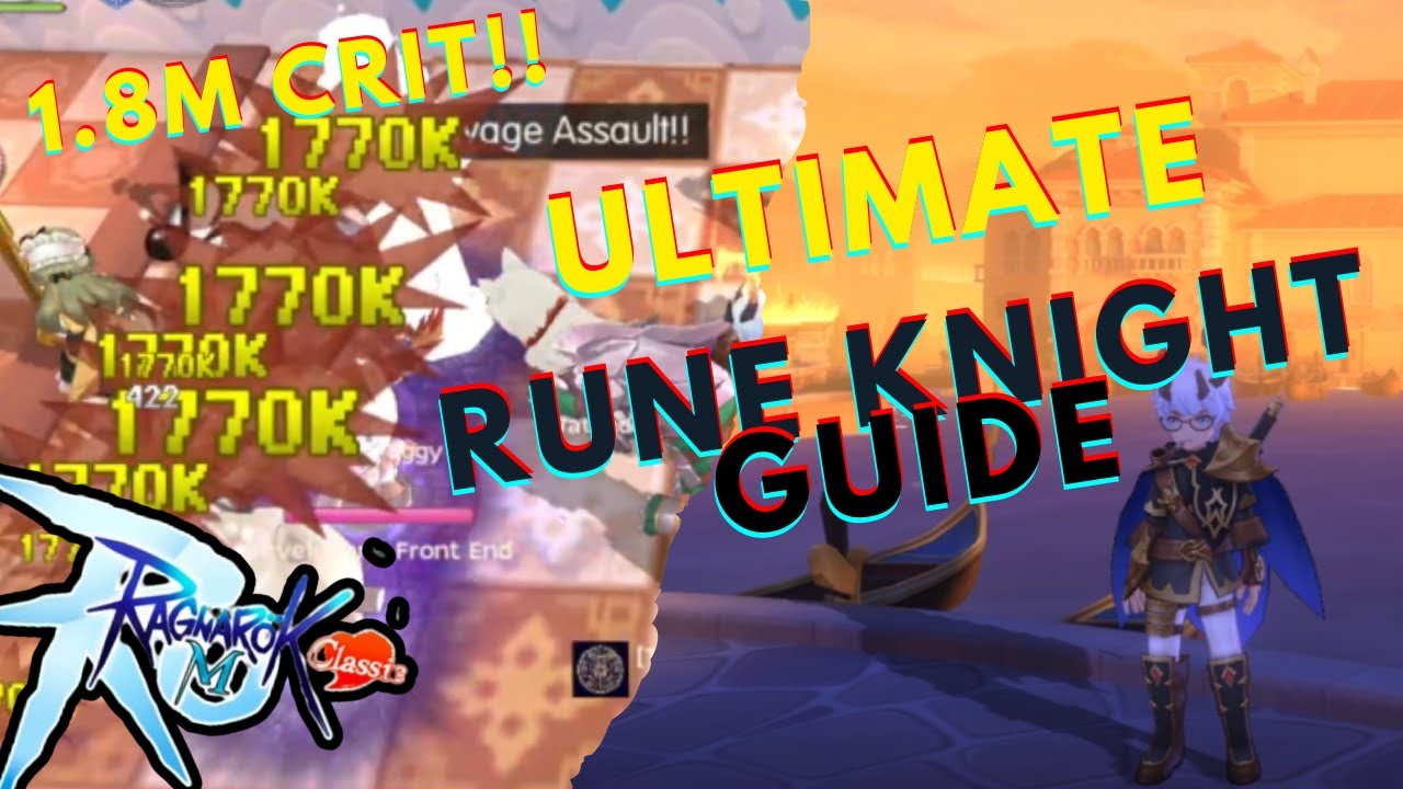 ULTIMATE RUNE KNIGHT CRIT BUILD + 1.8M CRITICAL | Ragnarok M: Classic