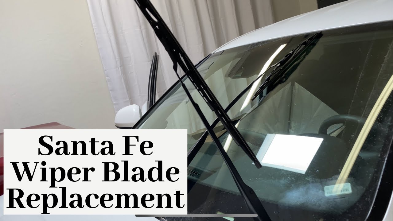 How to Replace 2019 - 2021 Hyundai Santa Fe Windshield Wiper Blades - Remove Install Change Tutorial