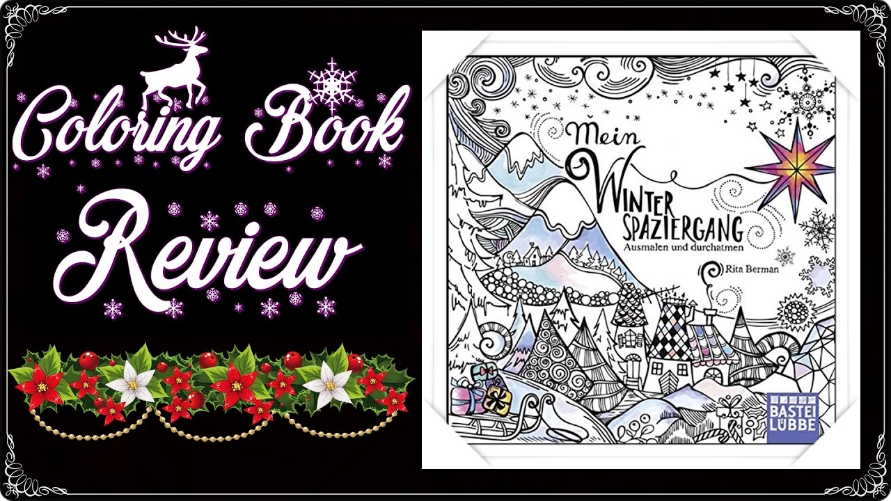 Coloring Book Review - Rita Berman: Mein Winterspaziergang : Ausmalen und durchatmen