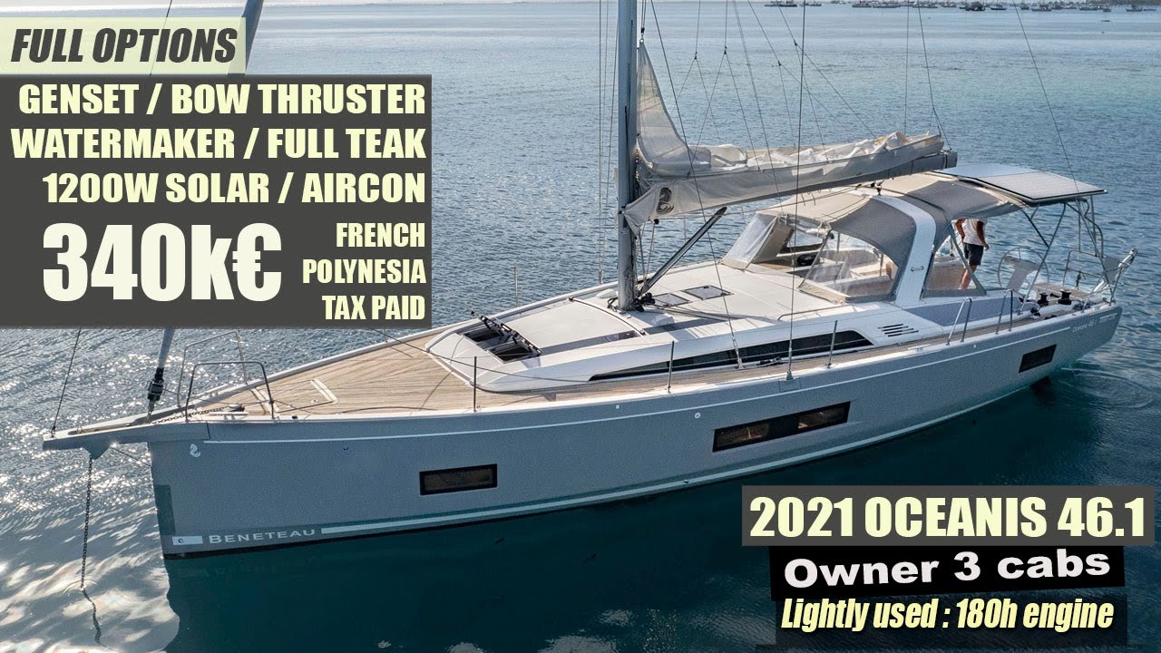 2021 | Beneteau Oceanis 46.1 | For Sale with 36&deg; Brokers Tahiti