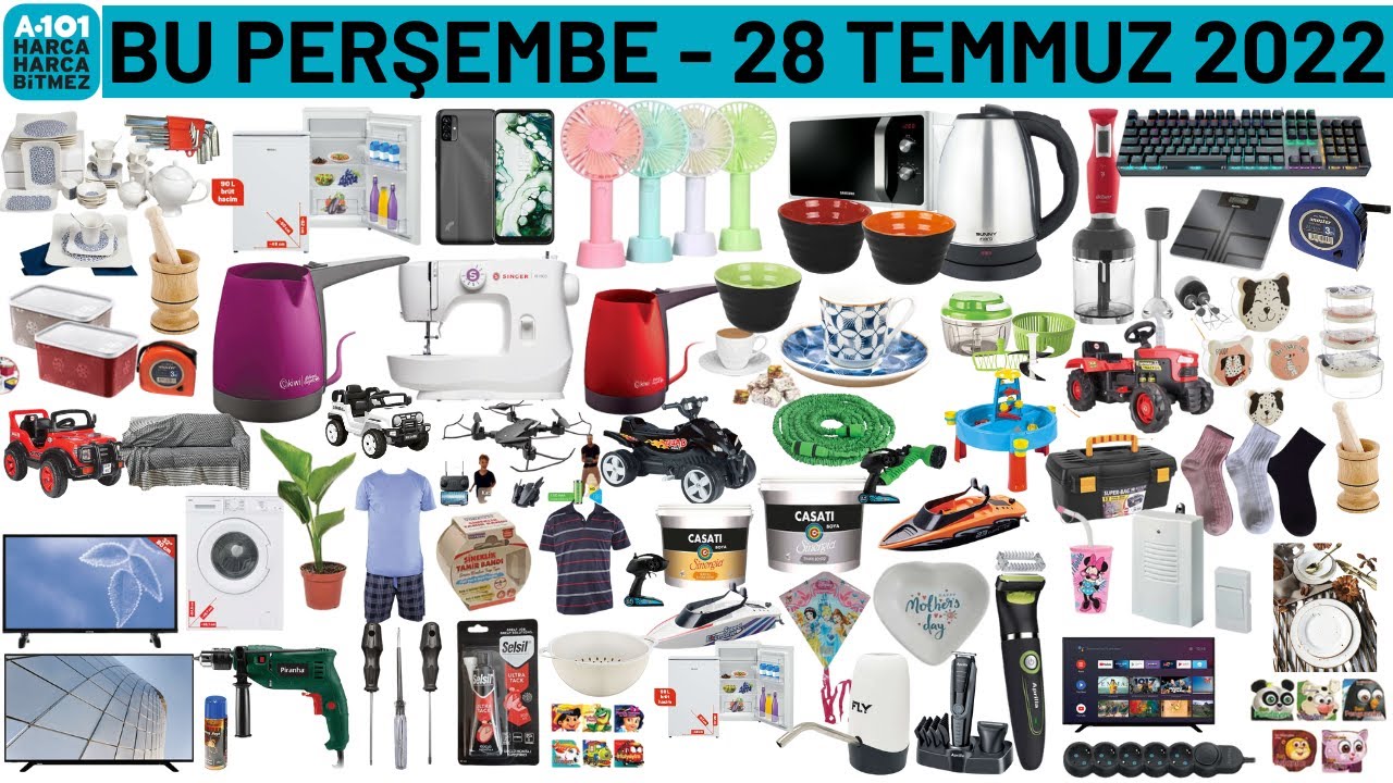 BU HAFTA PERŞEMBE A101'DE NELER VAR? | A101 28 TEMMUZ 2022 | A101 İNDİRİMLERİ | RENGARENK &Uuml;R&Uuml;NLER