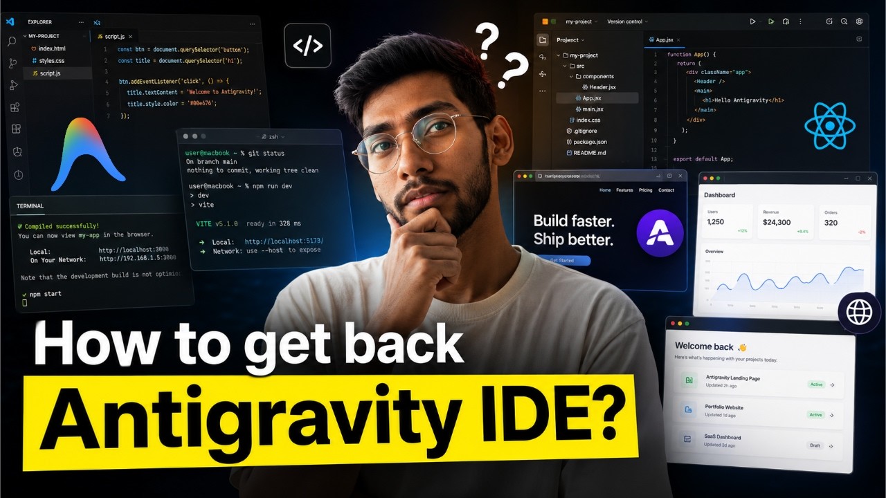 Antigravity 2.0 Update - How to Use the IDE Again