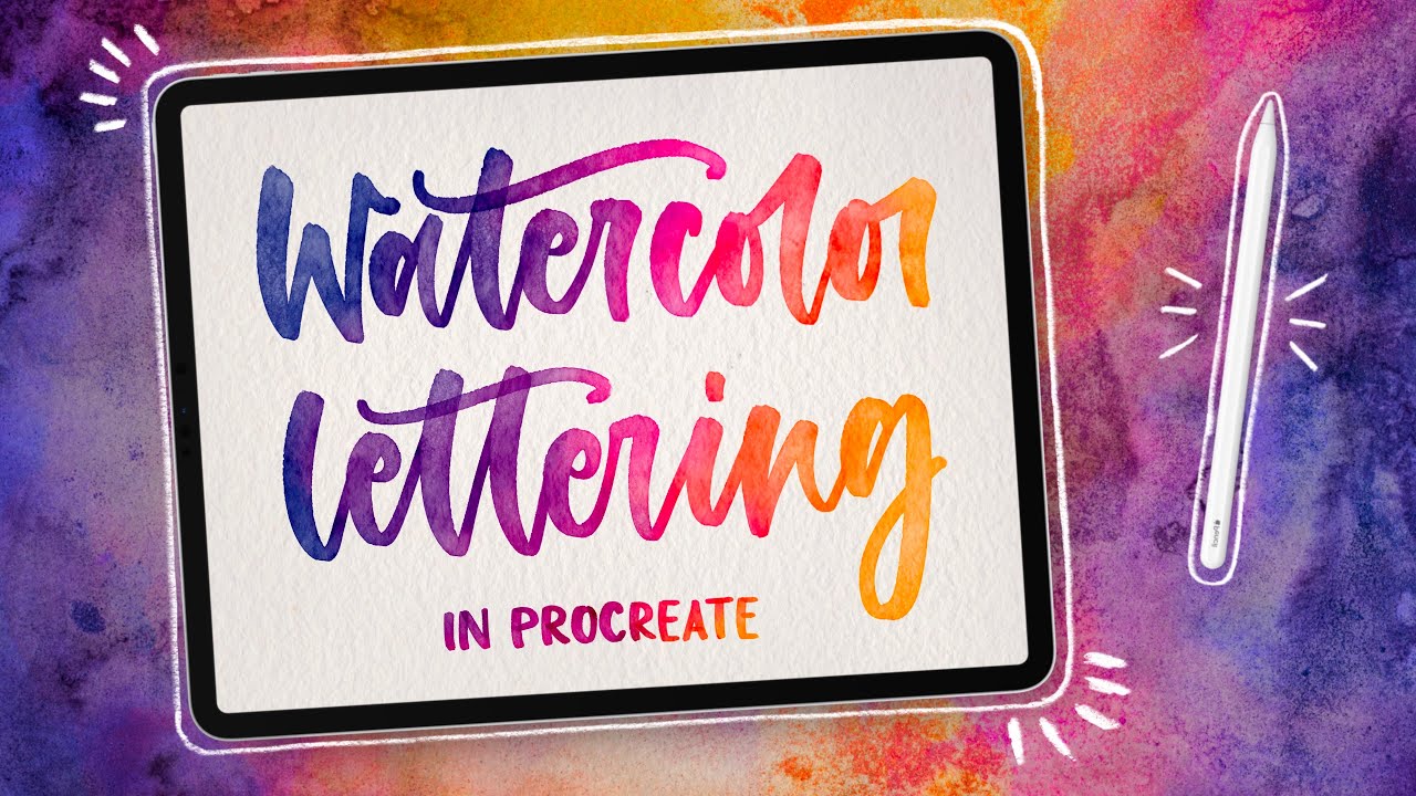 5 easy Watercolor Lettering techniques | LETTER WITH ME | August 2020