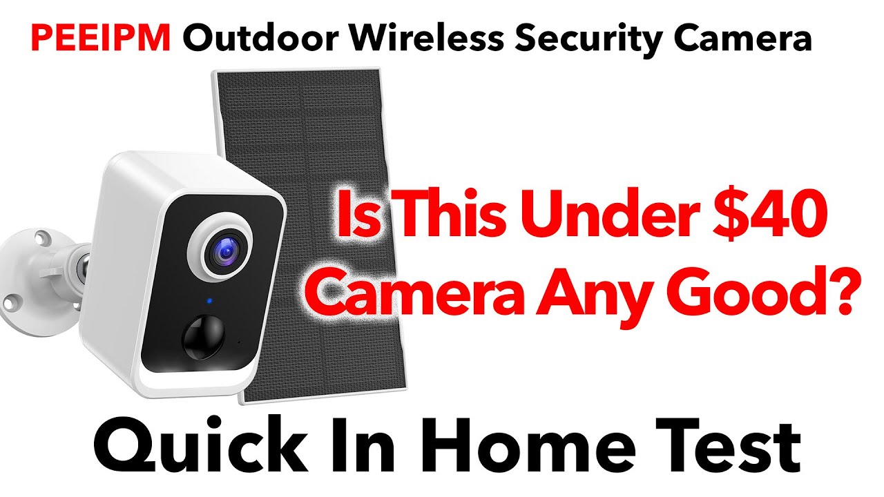 #PEEIPM Wireless Outdoor Solar Security Camera For Your Home! UNBOXING & QUICK REVIEW WITH SAMPLES