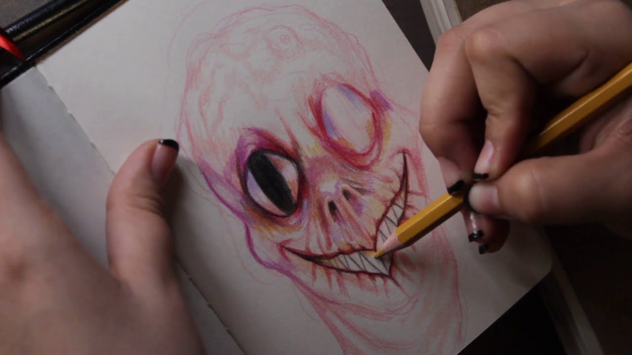 welcoming creature TRADITIONAL ART TIMELAPSE