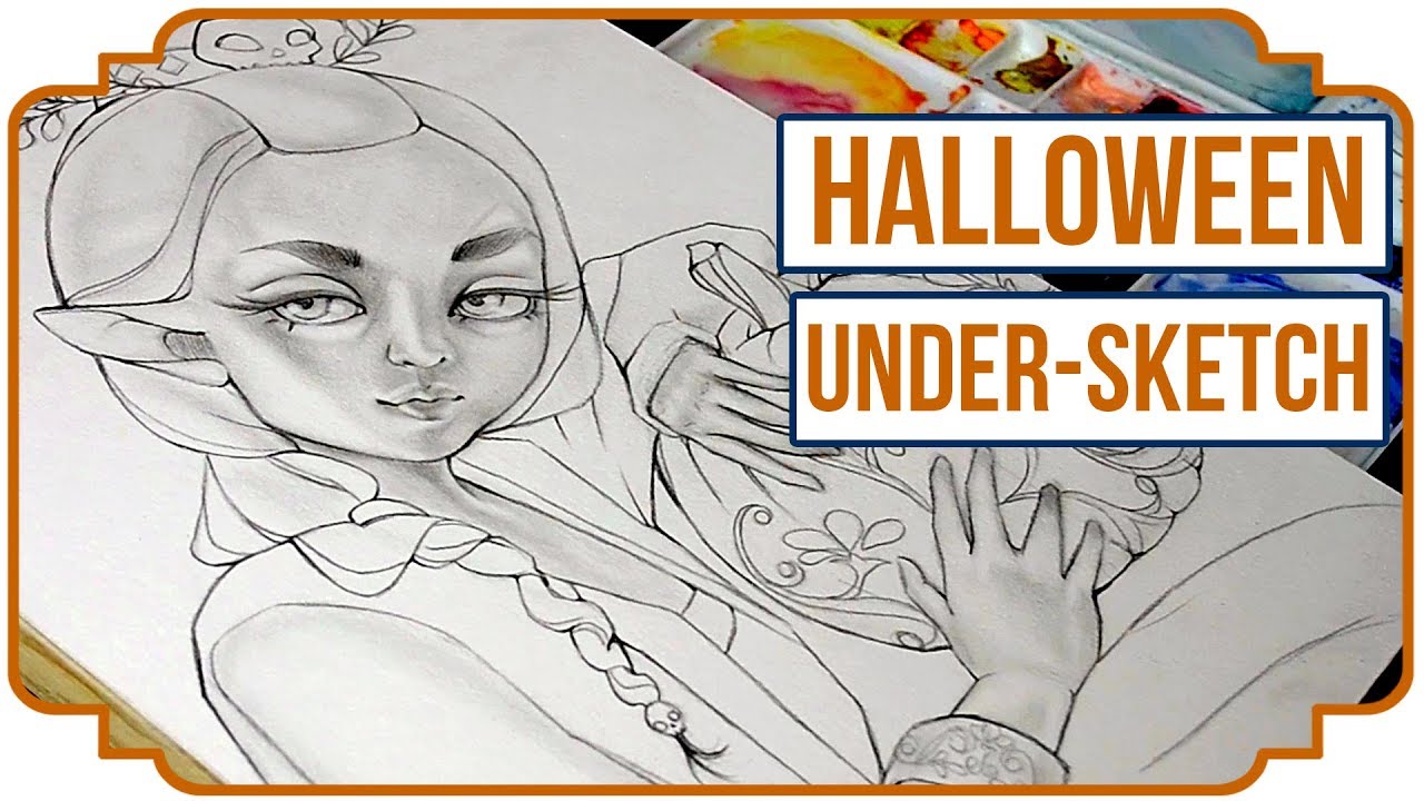 Halloween Under-Sketch (Starting the Final Painting!) PART 1