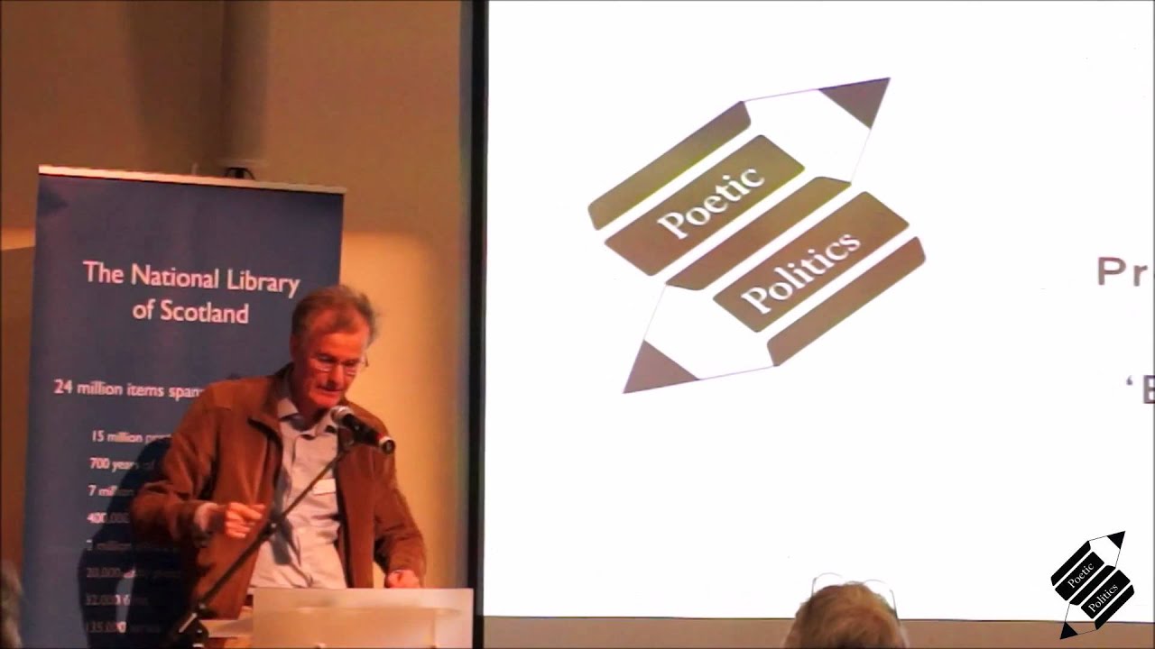 Professor Robert Crawford, Opening Keynote at Poetic Politics
