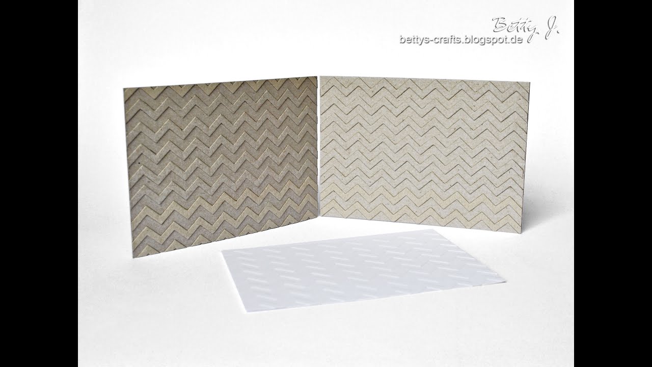 DIY Embossing folder/Prägeschablone
