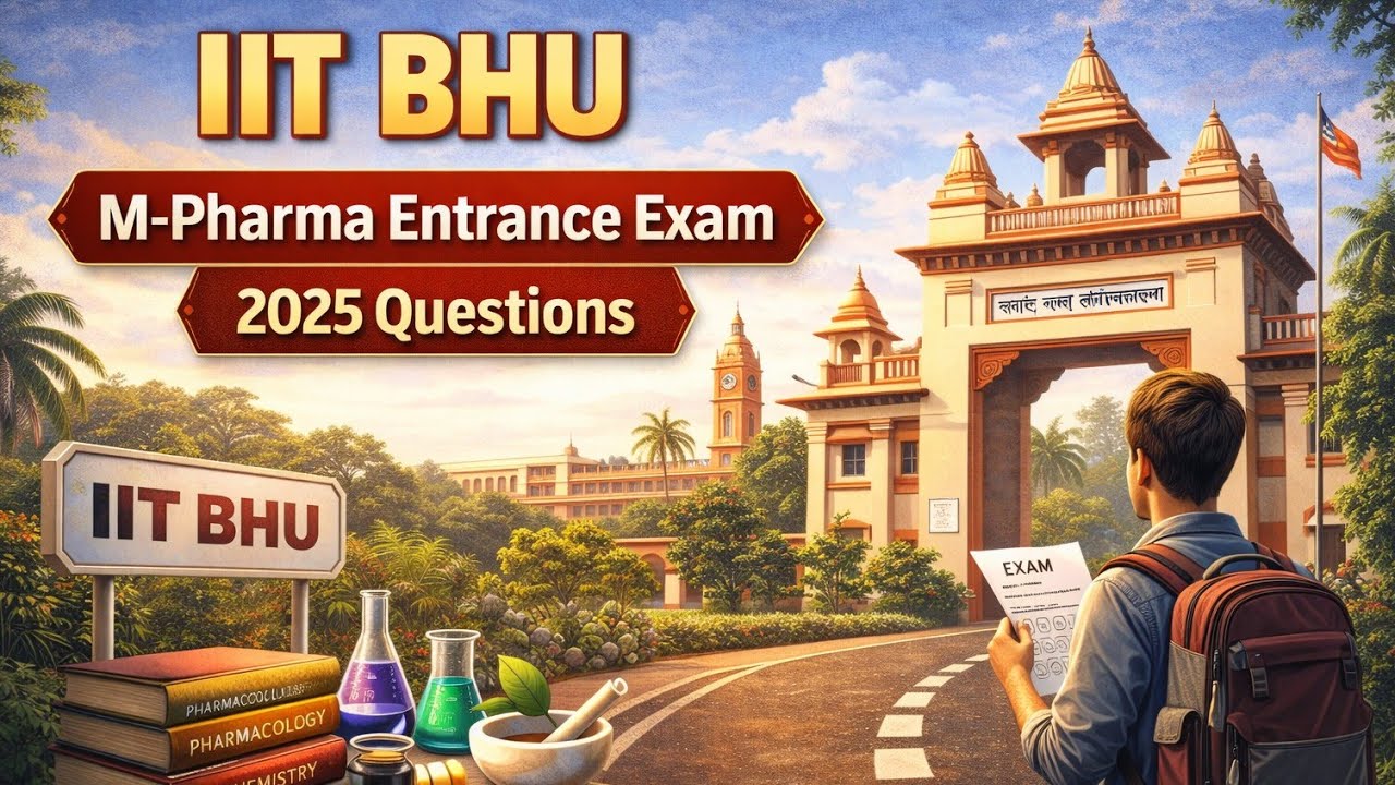 IIT BHU M.Pharm 2025 Entrance Exam | Real Questions Asked (Memory-Based) / Previous year questions