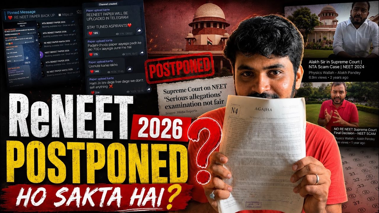 Can ReNEET 2026 Really Get Postponed? 🤯