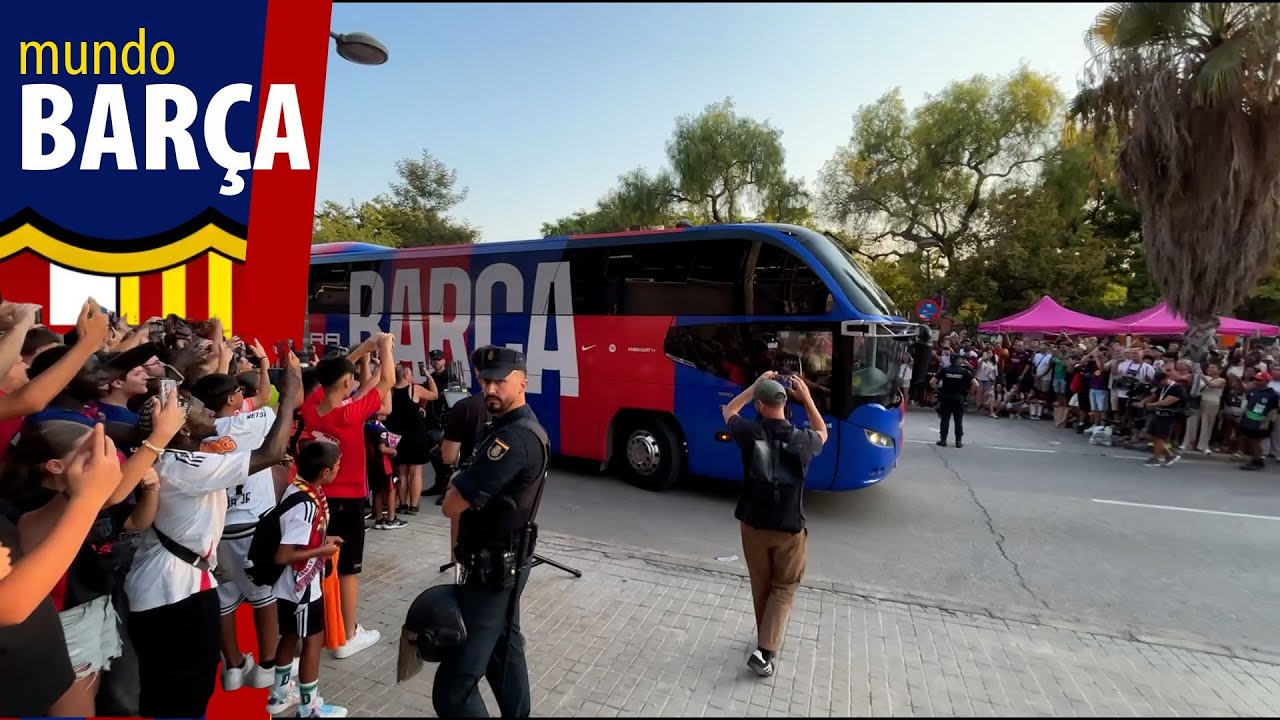 LEVANTE vs BARÇA | Así ha sido la llegada del FC BARCELONA al Estadio Ciutat de València