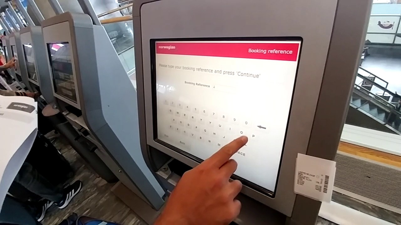 Checkin by yourself at Oslo airport