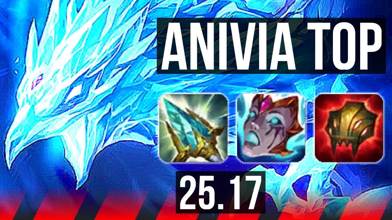 ANIVIA vs SION (TOP) | 45k DMG, Legendary, 700+ games | KR Grandmaster | 25.17