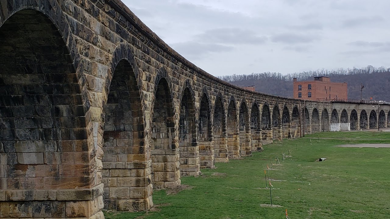 Bellaire Viaduct, the great stone bridge, also seen in the movie, Unstoppable.