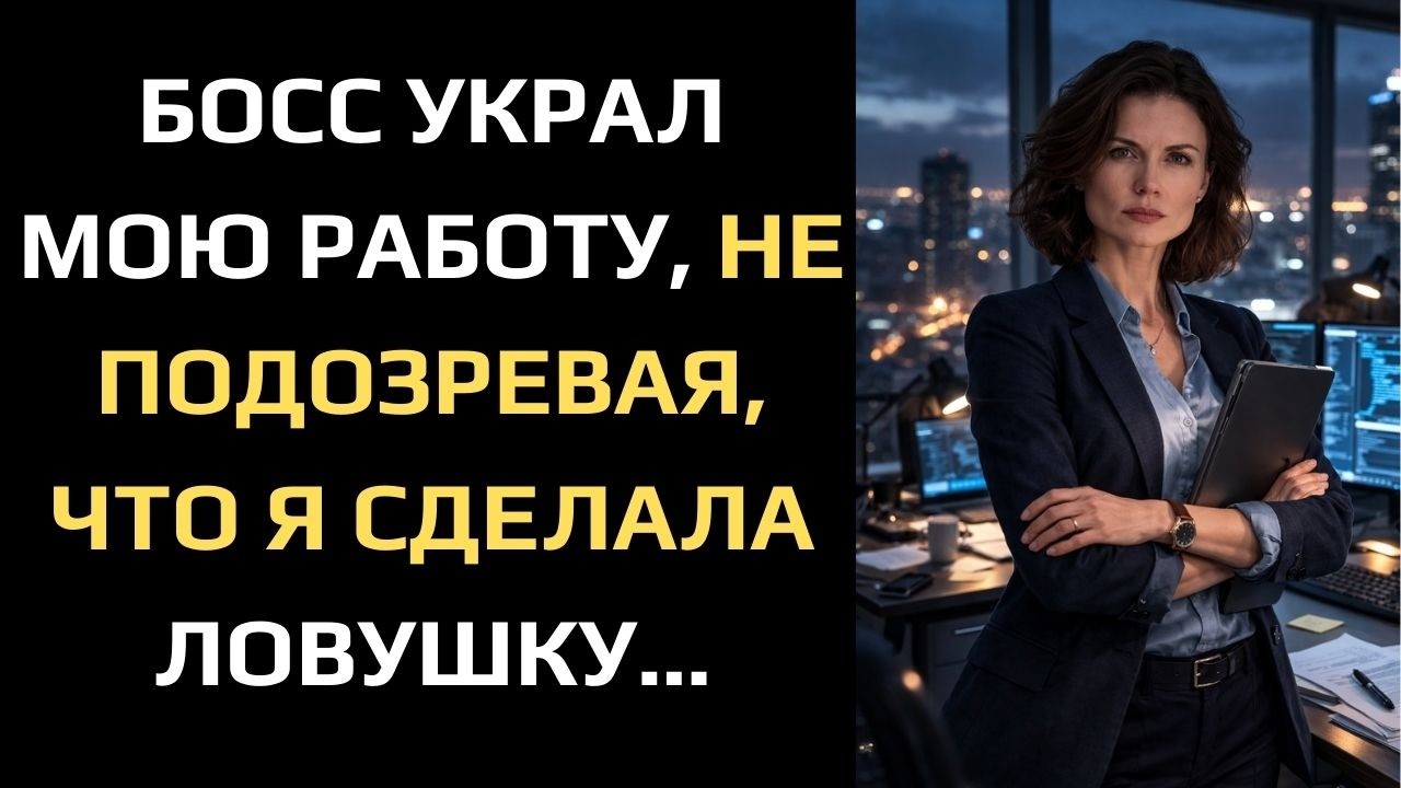 БОСС УКРАЛ МОЮ РАБОТУ, НЕ ПОДОЗРЕВАЯ, ЧТО Я СДЕЛАЛА ЛОВУШКУ...