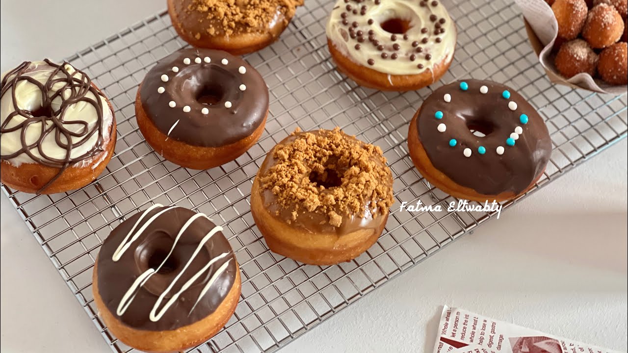 الدوناتس او الدونات احلي من اي كافيه / donut /فاطمه التوابتي