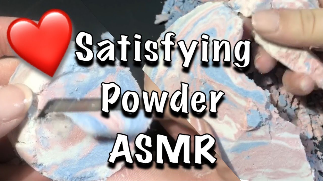 Satisfying + ASMR : Powdery Creations : Marbled Swirls : Visual & Auditory Joy : Relaxation Aid