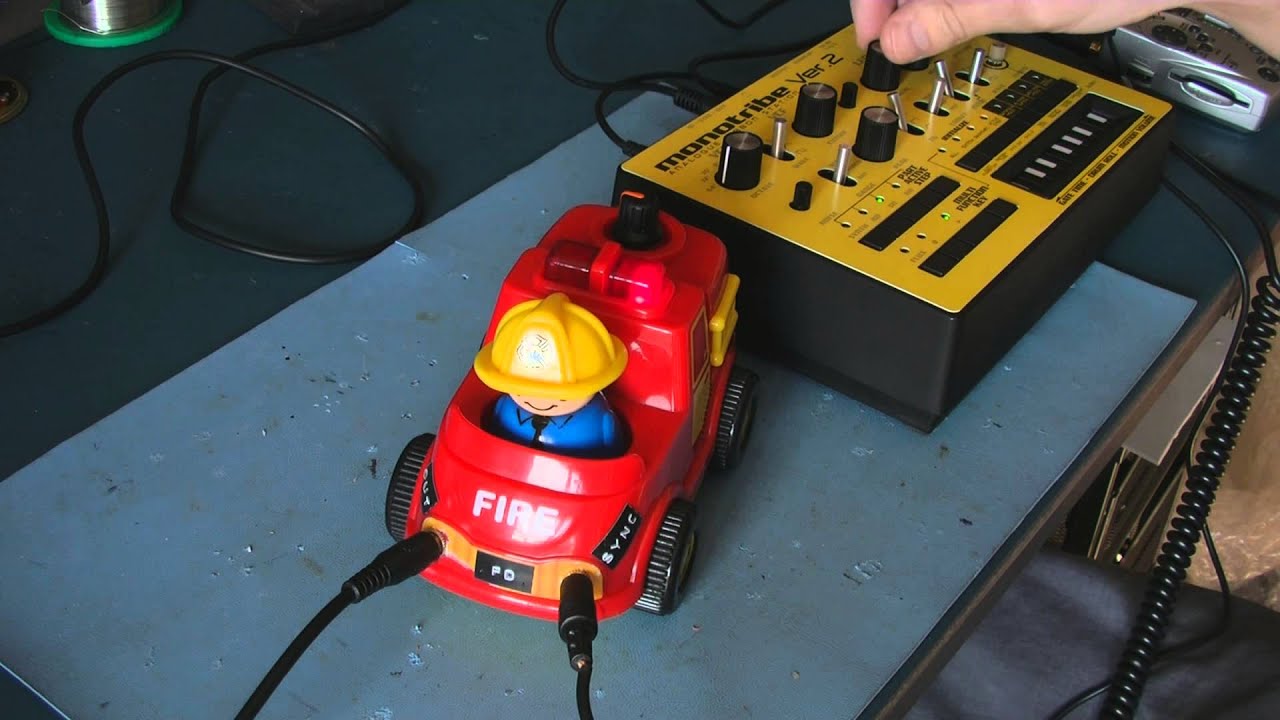 Circuit Bent Toy Fire Truck by freeform delusion