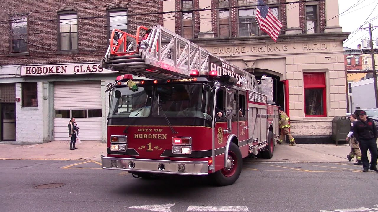 Hoboken Fire Department Ladder 1 Responding 2-4-16
