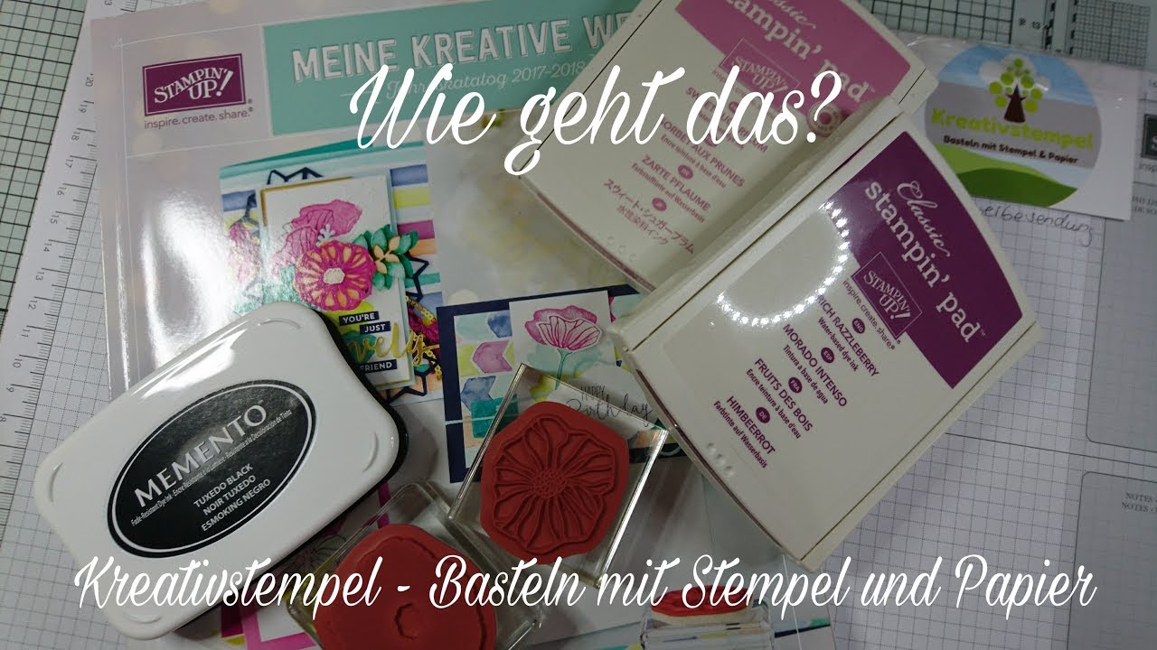Kreativstempels Basteltipp #6 Maskiertechnik / Stempeln mit Markern / Stempelabdrücke spiegeln